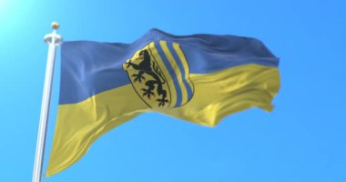 Devlet Saksonya, Almanya'nın Leipzig şehir bayrağı. Döngü