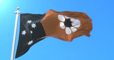 Northern Territory, Avustralya Devlet bayrağı. Döngü