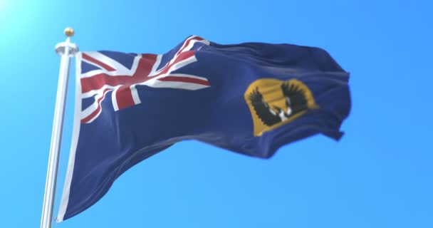 Bandera Del Estado South Australia Australia Bucle — Vídeos de Stock