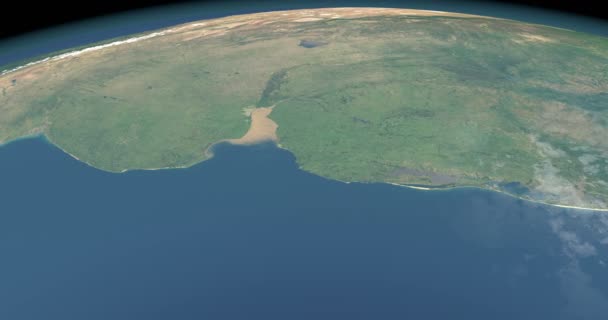 Ústí Řeky Stříbra Nebo Rio Plata Planetě Zemi — Stock video