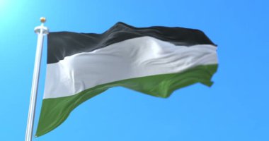 North Rhine-Westphalia, Almanya Gelsenkirchen şehir bayrağı. Döngü