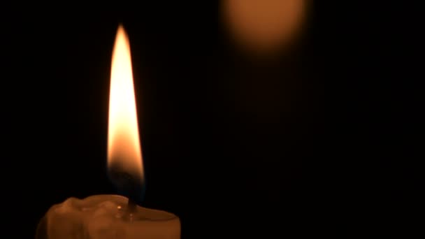 Свечное Освещение Темноте — стоковое видео