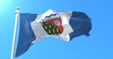 Bayrak, federal bölge, Kuzeybatı Toprakları, Kanada. Döngü