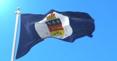 Kanada Quebec Vali Yardımcısı 'nın bayrağı. Döngü