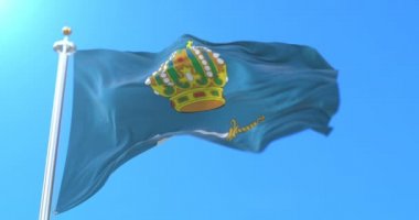 Rusya, Astrakhan Oblastı 'nın Rus federal şahsı bayrağı. Döngü