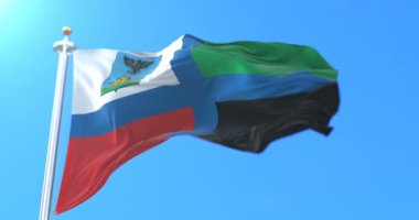 Rusya Belgorod Oblastı 'nın Rus federal şahsı bayrağı. Döngü