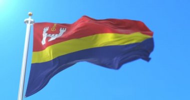 Rusya 'daki Kaliningrad Oblastı' nın Rus federal şahsı bayrağı. Döngü
