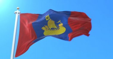 Rusya, Kostroma Oblastı 'nın Rus federal şahsı bayrağı. Döngü