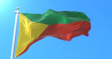 Rusya, Zabaykalsky Krai 'nin Rus federal vatandaşı bayrağı. Döngü