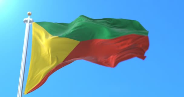 Vlajka Ruského Federálního Subjektu Zabaykalsky Krai Rusko Smyčka — Stock video