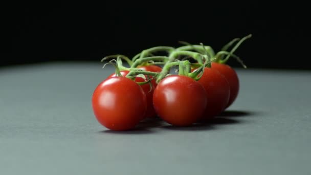 Rama Cerezas Naturales Tomates Giroscopio — Vídeo de stock