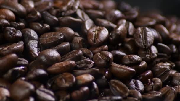 Roasted Coffee Beans Grains — Stock Video