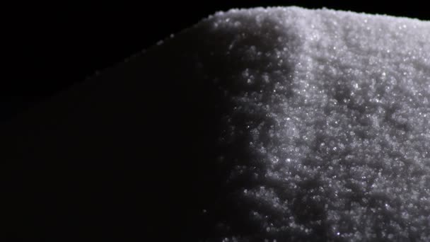 Montanha Grãos Açúcar Branco Girando — Vídeo de Stock
