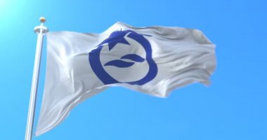 Japonya 'nın başkenti Otsu' nun bayrağı. Döngü