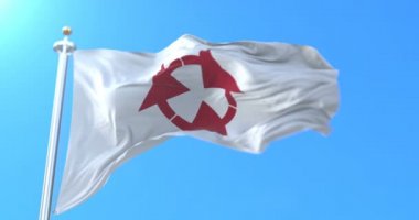 Japonya 'nın Japon bölgesinin bayrağı. Döngü