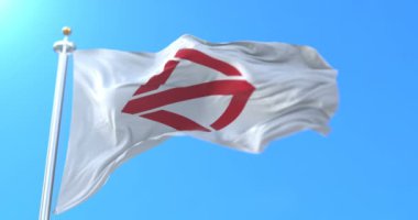 Japonya 'nın en büyük ikinci şehri Yokohama' nın bayrağı. Döngü