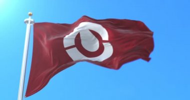 Japonya 'nın Kchi ilinin bayrağı. Döngü