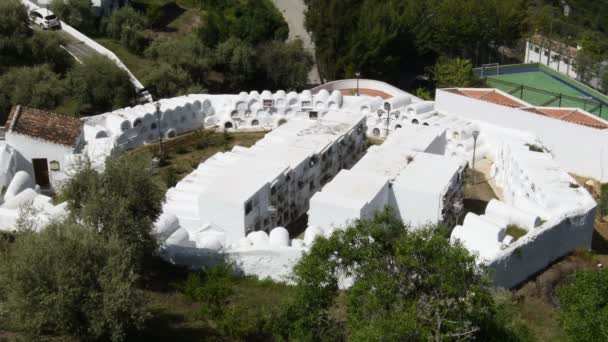 Okrągły Cmentarz Sayalonga Andaluzja Hiszpania — Wideo stockowe