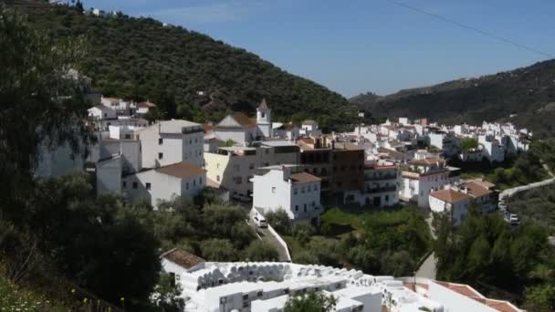 Sayalonga Andalusien Med Sin Runda Kyrkogård — Stockvideo
