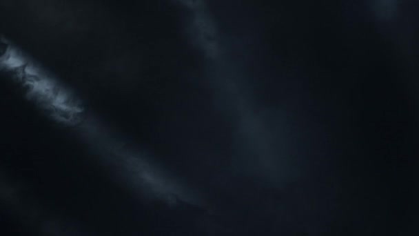 Niebla Humo Con Escenario Luces Enfoque Fondo Negro — Vídeo de stock