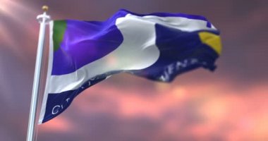 Günbatımında Sacramento bayrağı, Amerika Birleşik Devletleri - döngü