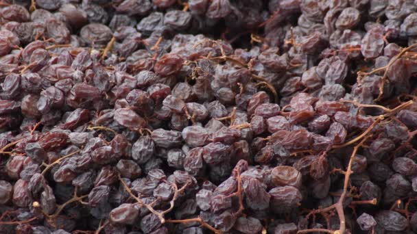 Montaña Uvas Pasas Moscatel Mercado Tradicional — Vídeos de Stock