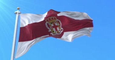 İspanya 'nın Endülüs kenti Almerya' nın bayrağı