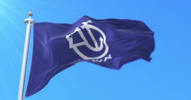 İsrail 'deki Ashdod şehrinin bayrağı