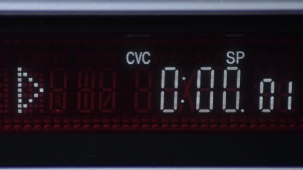 Starten Des Zählers Von Null Eines Videos Mit Dem Symbol — Stockvideo