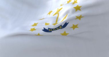 Amerika Birleşik Devletleri 'nin Rhode Island eyaletinin bayrağı. Döngü