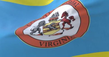 Fairfax bayrağı, Virginia eyaleti, Birleşik Devletler - döngü