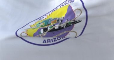 Tucson şehir bayrağı, ABD veya Amerika Birleşik Devletleri - döngü