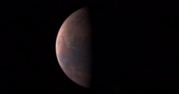 Valles Marineris Auf Dem Mars Planeten — Stockvideo