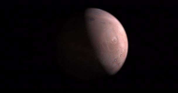 Dag Nacht Mars Planeet — Stockvideo