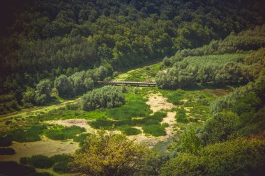 Kitaygorod köyü yakınındaki Ternav Nehri kıyısında. Podillja. Kamyanets Podolsky bölge.