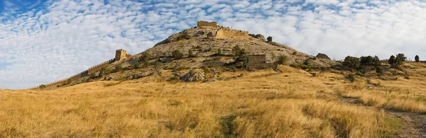 Vista Fortaleza Genovesa Sudak Crimeia Fortaleza Genovesa Sudak Península Crimeia — Fotografia de Stock