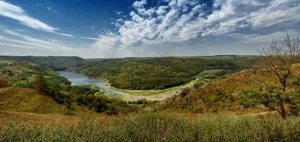 Береги Річки Ternav Поблизу Села Kitaygorod Podillja Кам Янець Подільський — стокове фото