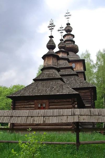 Gereja Kayu Shevchenko Grove Lviv Ukraina — Stok Foto