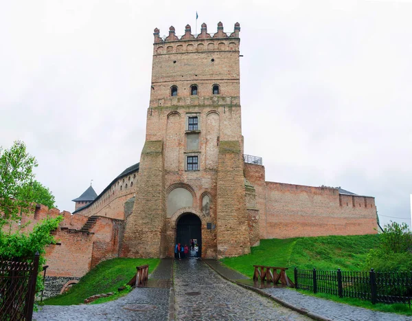 Υψηλή Κάστρου Lutsk Επίσης Γνωστή Κάστρο Της Lubart Άρχισε Ζωή — Φωτογραφία Αρχείου