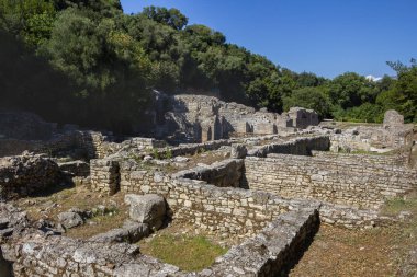 Butrint - historiac merkezi bir dünya mirası olarak Unesco altında korunmaktadır. Sarande, Arnavutluk.