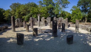 Butrint - historiac merkezi bir dünya mirası olarak Unesco altında korunmaktadır. Sarande, Arnavutluk.