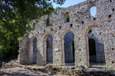 Butrint - historiac merkezi bir dünya mirası olarak Unesco altında korunmaktadır. Sarande, Arnavutluk.