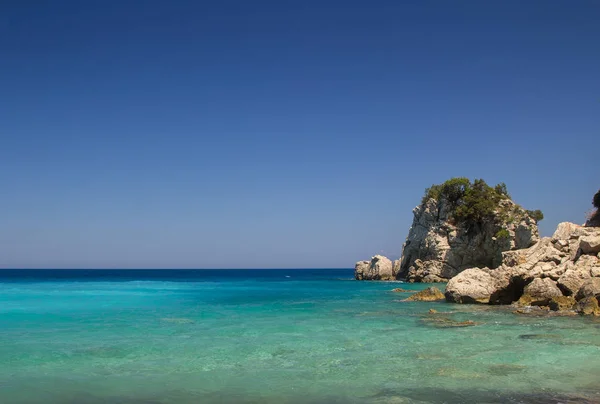 Beautiful Beach Holiday Albania Ionian Sea — Stock Photo, Image