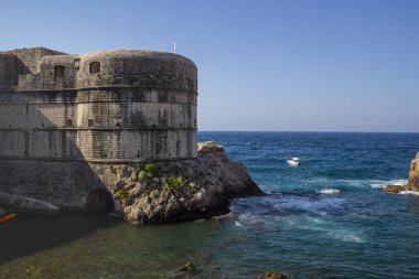 Hırvatistan 'ın eski Dubrovnik kentine genel bakış.