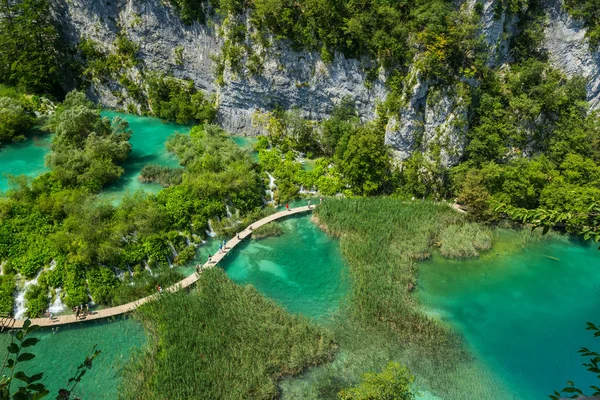 Bela Vista Parque Nacional Dos Lagos Plitvice Croácia — Fotografia de Stock