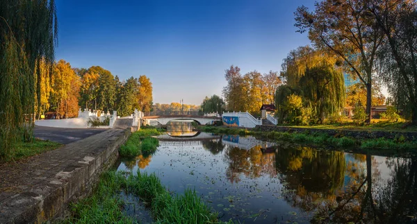 Hösten Stadsparken Staden Chmelnitskij — Stockfoto