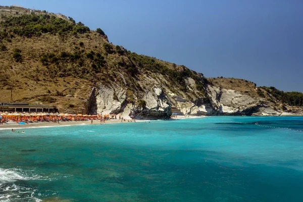 Красивый Пляж Отдыха Албании Ионическое Море — стоковое фото