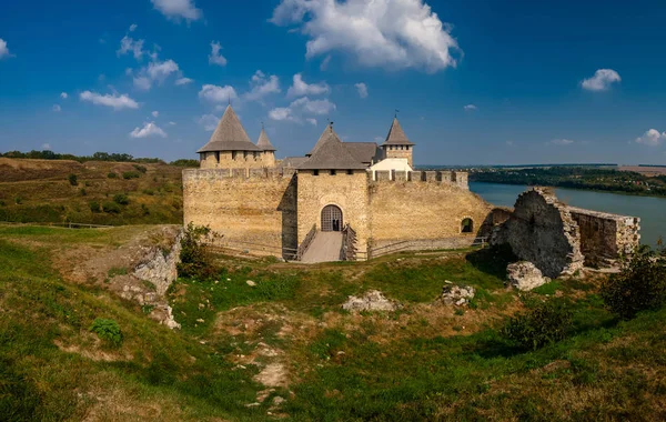 Khotyn Fortress Sunny Day Ukraine — Stock Photo, Image