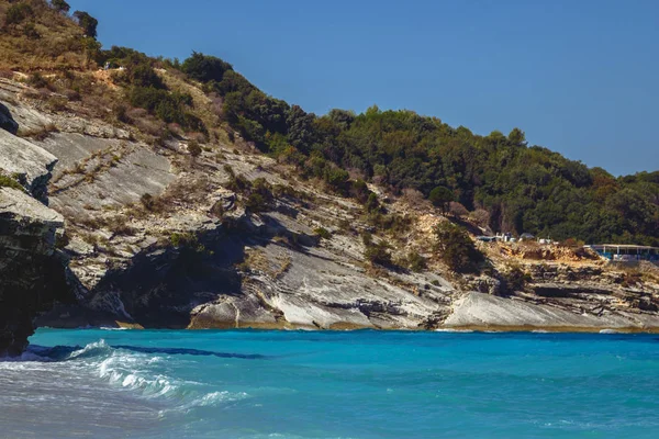 Beautiful Beach Holiday Albania Ionian Sea — Stock Photo, Image
