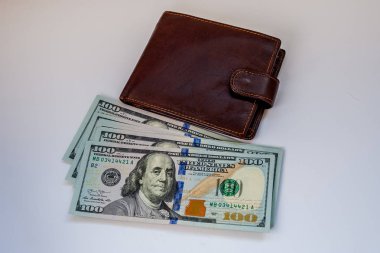 Çanta ve Amerikan Doları.